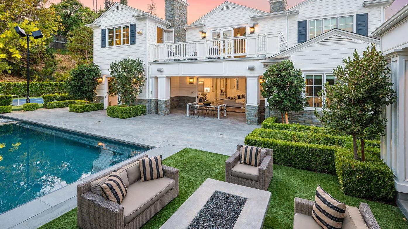Smart-home integrated luxury residence with pool and outdoor living space